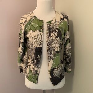 Floral Sweater Green